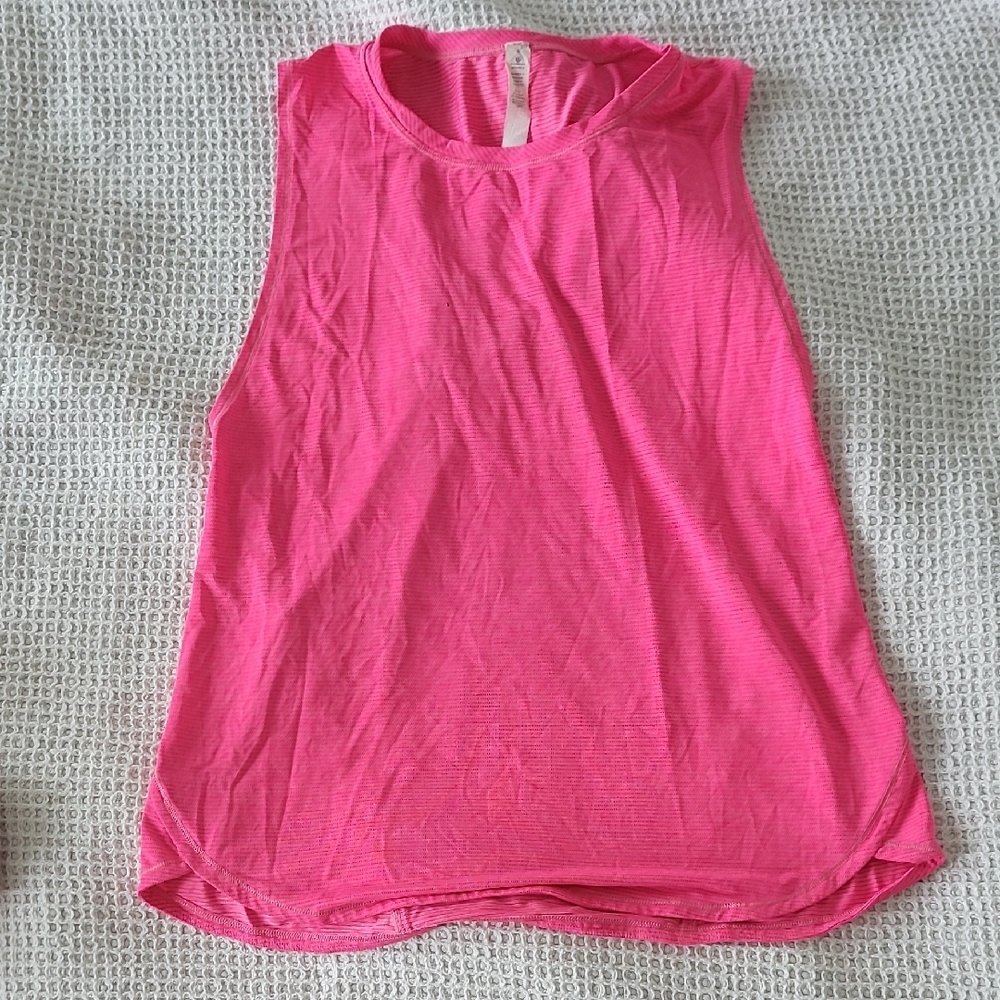 Lululemon Athletica Pink Sleeveless Muscle Tee